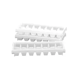 Bac à glaçons - H 4,3 x 28,5 x 11,5 CM - 0,234 KG - Polyéthylène - Blanc - Denox - 850021