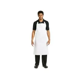 Tablier Halter - Unisexe - XL - Blanc - 91,5 x 106,6 CM - Polyester/Coton - Vêtements de Chefs Blancs - A522
