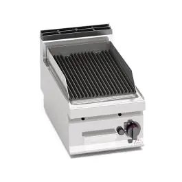Gril en pierre de lave - 40 CM - Gaz - Table top - Berto's - PLG40B