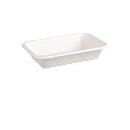 Barquettes alimentaires jetables - 50 pièces - H 3,5 x 18 x 12 CM - Bagasse - Fiesta Green - DW347