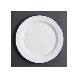 Assiette - 6 pièces - Ø 30 x H 2,5 CM - Émail - Olympia - DC388