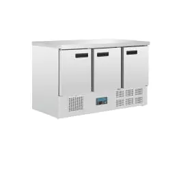 Etabli réfrigéré - 1/1 GN - 368 Litre - 3 portes - H 88 x 137 x 70 CM - 230 V - Polar - G622