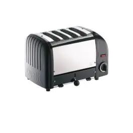 Grille-pain - 4 emplacements - Noir - H 22 x 36 x 21 CM - 230 V - Dualit - E266