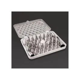 Ensemble de buses - 52 pièces - H 24,6 x 1,2 x 3 CM - Acier inoxydable - Vogue - CP106