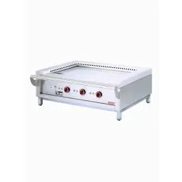Gril Teppanyaki - Gaz - 3 Zones - 3 x 7kW - Modèle de table - Diamant - TPG3-15/T