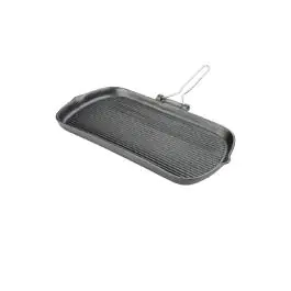 Poêle à griller - H 3,7 x 22,9 x 38,1 CM - Fonte - Vogue - K417
