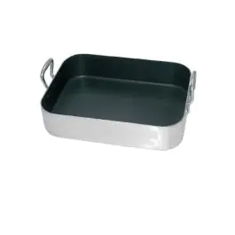 Plat à rôtir - 10 Litres - H 8 x 45 x 35 CM - Aluminium/Téflon - Vogue - S364