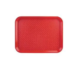 Plateau - Rouge - H 2 x 45 x 35 CM - Polypropylène - Olympia - P510