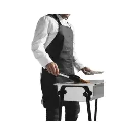 Tablier de barbecue - Noir - 81 x 66 cm - Hendi - 556696