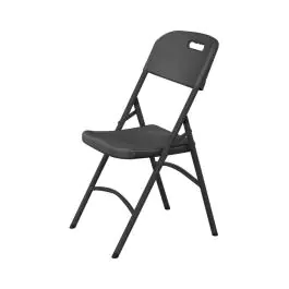 Chaise de restauration - noire - PEHD - H 84 X 44 X 54 CM - Hendi - 810989
