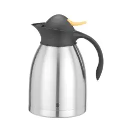 Pichet isotherme - Inox - Bouton poussoir Jaune - 1,5 litre - Hendi - 446621