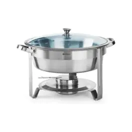 Chafing dish - Rond - 3,5 litres - Inox - Hendi - 470619