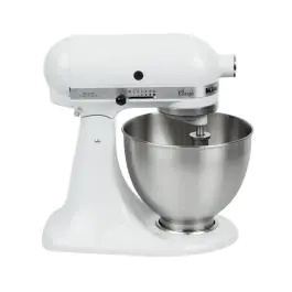 Keukenmachine - KitchenAid K45 -Wit - 4,3 Liter - H 33.3 x 35.8 x 22.1 Cm - 230V