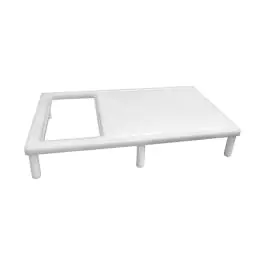 Unité de coupe/travail - H 11 x 65 x 40 CM - 4,08 KG - Polyéthylène - Blanc - Caterchef - 882025
