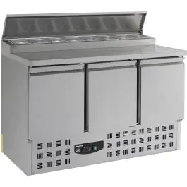 Saladette - 3-Deurs - RVS - 230V - H 97 x B 136.5 x D 70 CM - Combisteel