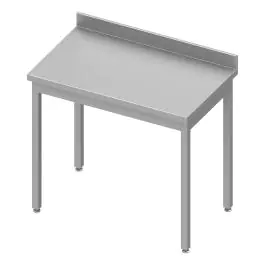 Table de travail en inox - Sans barre de liaison - Rebord relevé 10 cm - G-Line