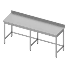 Table de travail en inox - Sans étagère inférieure - Rebord relevé 10 cm - G-Line