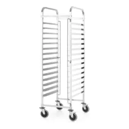 Chariot à crémaillère - 15x 1/1 GN - acier inoxydable - Ligne de cuisine - Hendi
