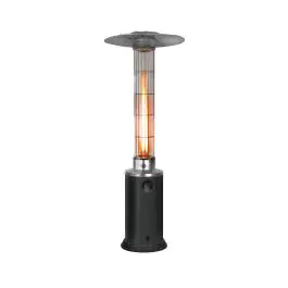 Chauffage de terrasse - Flamme - Propane - Gris martelé - Métal - G-Line