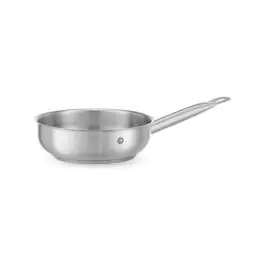 Sauteuse - sans couvercle - Acier inoxydable - H 7,5 x 21 x 39,5 cm - Hendi - 839409