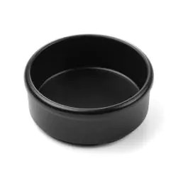 Beurrier et saucier - Mélamine - Ø 8 cm - Noir - Lot de 3 - Hendi - 564561