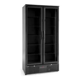 Réfrigérateur Backbar - 2 portes - 614 L - Noir - Aluminium - Acier thermolaqué - Arktic