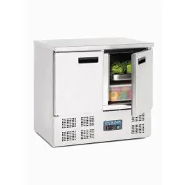 Etabli réfrigéré - 1/1 GN - 240 Litre - 2 portes - H 88 x 90 x 70 CM - 230 V - Polar - U636