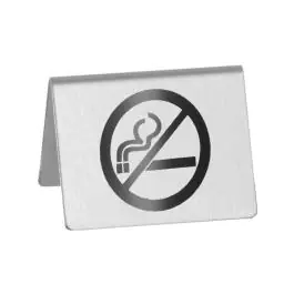Support de table - Non-fumeur - 5,2 cm - Acier inoxydable - Hendi - 663660