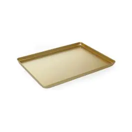 Plateau de présentation doré - 40 x 30 cm - Aluminium - Hendi - 808566