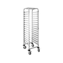 Chariot de débarrassage de plateaux - acier inoxydable - Vogue