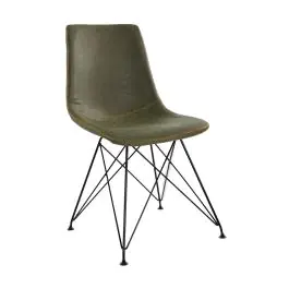 Chaise Clint - Vert olive - Acier - G-Line