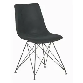 Chaise Clint - Noire - Acier - Ligne G