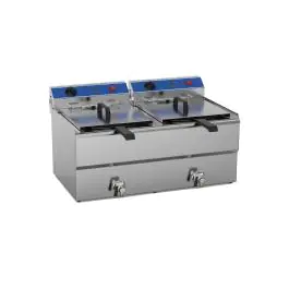 Friteuse - Electrique - Modèle de table - Vanne de vidange - 16 L - 2 x 230V - G-Line
