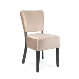 Chaise Rome - Taupe - Velours - Ligne G