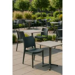 Chaise de patio Lotus - Empilable - Anthracite - G-Line