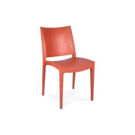 Chaise de patio Lotus - Empilable - Orange - G-Line