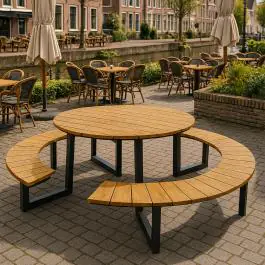 Table pique-nique - Ronde - Polywood - G-Line