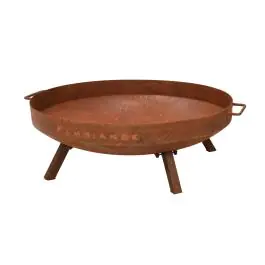 Panier à feu - 4 pieds - Acier rouillé - Ø 75 cm - G-Line