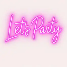 Texte lumineux néon - Let's Party - LED - RGB Multicolore - G-Line