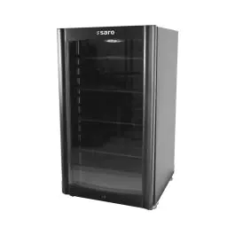 Réfrigérateur - Porte vitrée - Contrôle analogique de la température - Noir - 98 Litres - 230V - H 82.7 x L 47 x P 49.8 CM - Saro - 325-2180
