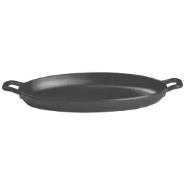 Plat de service - 320 ml - Mélamine - Ovale - Noir - G-Line