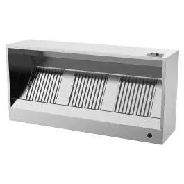 Hotte aspirante Restauration - Modèle Box - H 40 x 350 x 95 CM - Eclairage inclus - G-Line