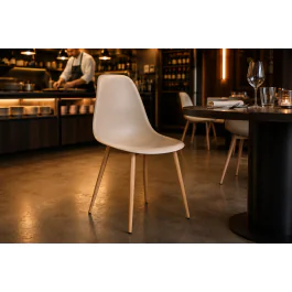 Chaise Luana - Taupe / Aspect bois - G-Line