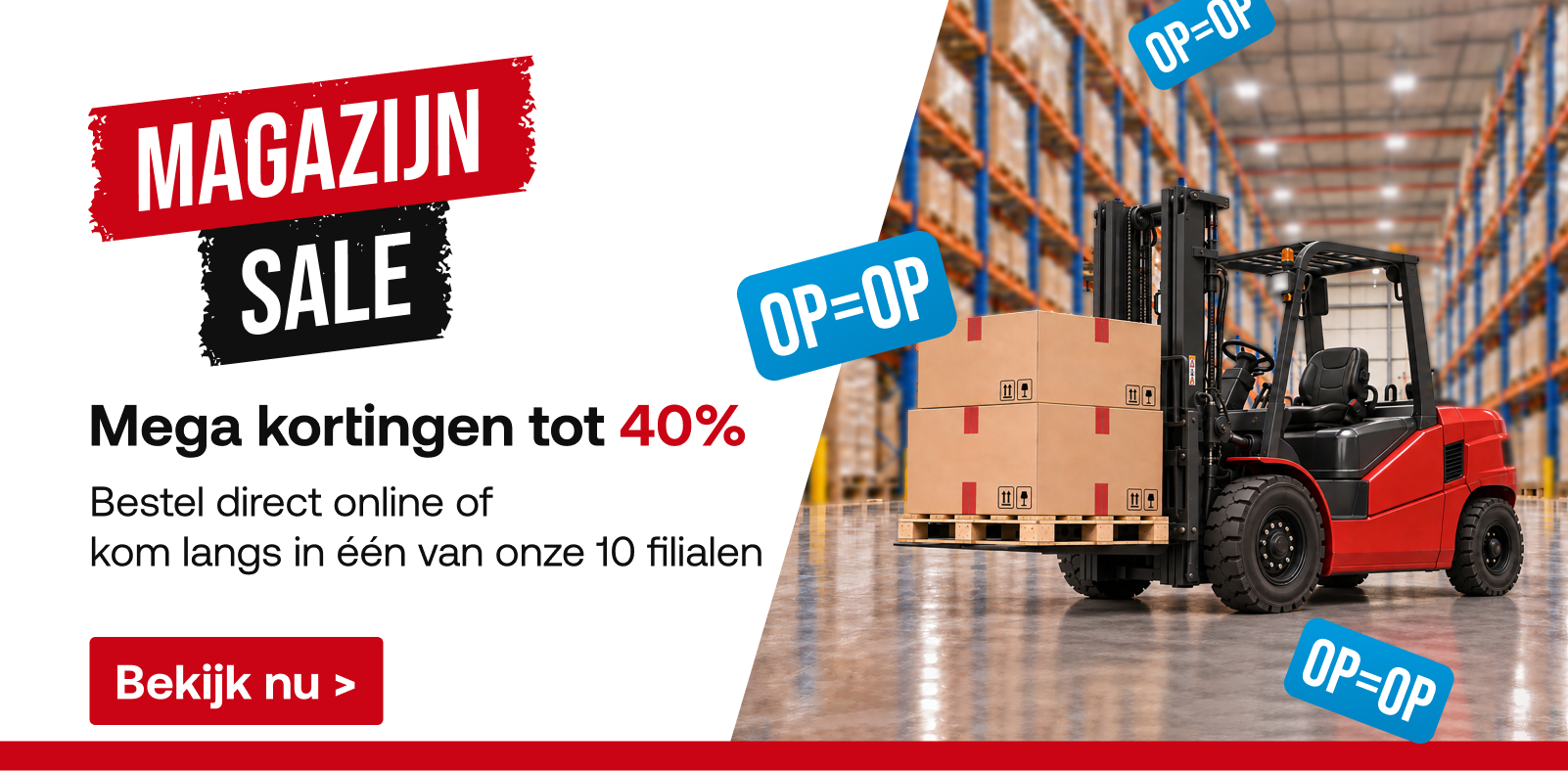 Magazijn sale bij Goos Horeca!